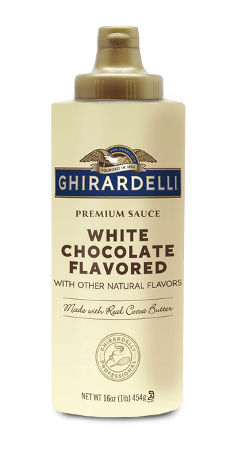 Ghirardelli White Chocolate Flavored Sauce Squeeze Bottle, White Chocolate Flavored Sauce, 16 Oz