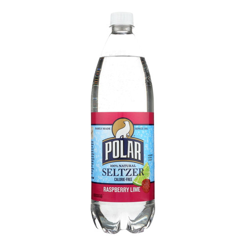 Polar Beverages Seltzer - Raspberry Lime - Case Of 12 - 33.8 Fl Oz