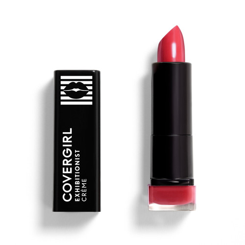 Covergirl Exhibitionist Cream Lipstick, 295 Succulent Cherry, 0.12 Oz, Lipstick, Moisturizing Lipstick, Long Lasting Lipstick, Glossy Lipstick, Hydrating Lipstick, Long Lasting