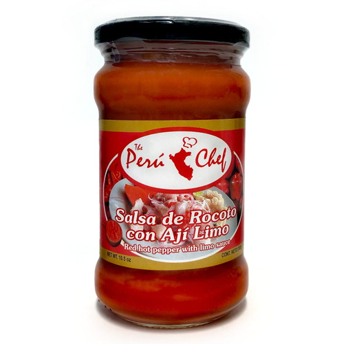 Peru Chef Salsa De Rocoto Con Aji Limo / Red Hot Pepper With Limo Chili 10.5oz