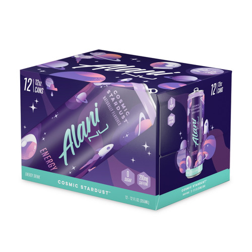 Alani Nu Sugar-free Energy Drink, Cosmic Stardust, 12 Oz Cans (pack Of 12)