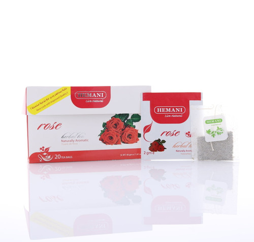Hemani Rose Herbal Tea - 20 Tea Bags In A Box