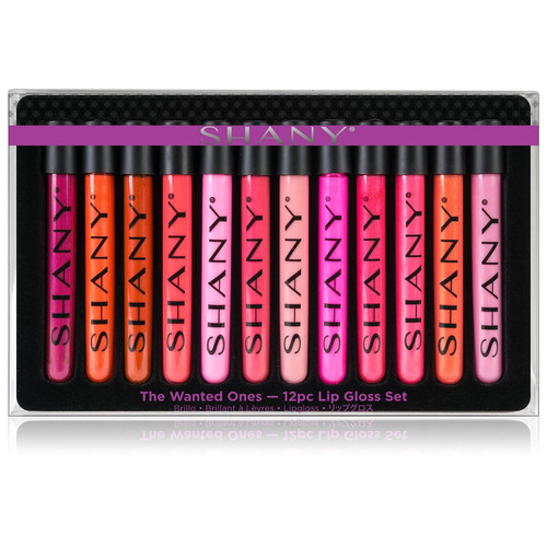 Shany The Wanted Ones - 12 Piece Lip Gloss Set With Aloe Vera And Vitamin E