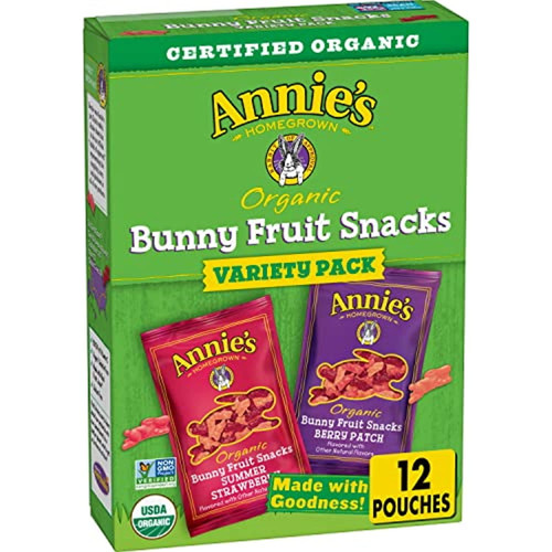 Annies Organic Bunny Fruit Snacks Variety Pack, 9.6 Ounce