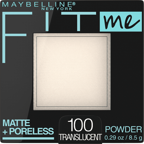Maybelline Fit Me Matte + Poreless Pressed Face Powder Makeup, Translucent, 0.29 Oz