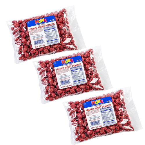 Howe Original French Burnt Peanuts Crunchy Candy Coated 3 Bags