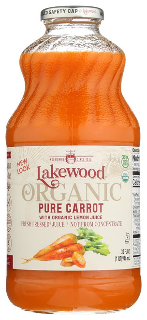 Lakewood Organic Pure Carrot Juice, 32 Fl Oz