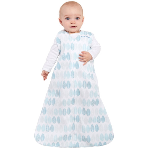 Halo Sleepsack, 100 Percent Cotton, Aqua Fossil, Choose Your Size