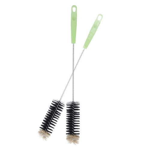 Sunward 2pcs 16" Ultra Long Brush For Washing Narrow Neck Beer, Wine, Kombucha, Water Bottles,decanter, Narrow Neck Brewing Bottles, Flexible Bendable Brushes Household Cleaning