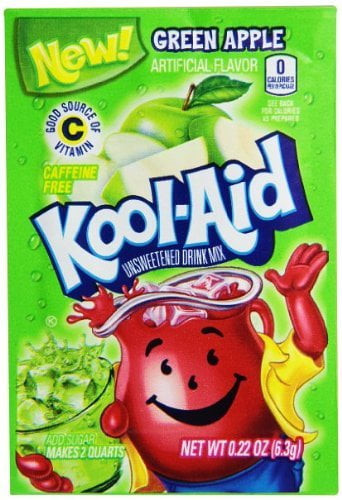 Kool-aid Green Apple Powdered Drink Mix (pack Of 48)