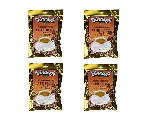 Vinacafe 3 In 1 Instant Coffee Mix, 20 Sachets (4 Packs)