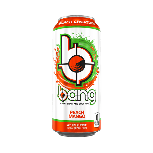 Bang Peach Mango Energy Drink With Super Creatine, 16 Oz Can