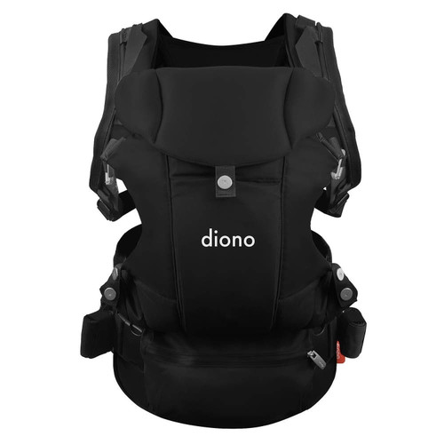 Diono Carus Essentials 3-in-1 Baby Carrier, Ergonomic Front And Back Carry For Newborn To Toddler Up To 33lbs, Black