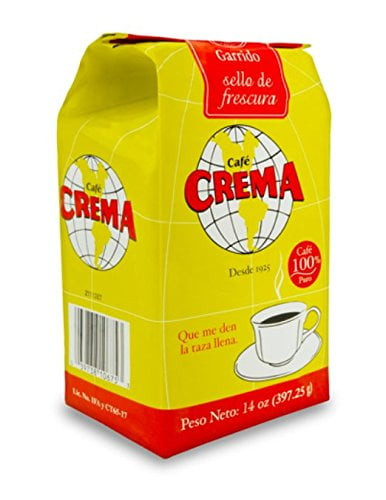 Café Crema Ground Coffee From Puerto Rico, 14 Ounce
