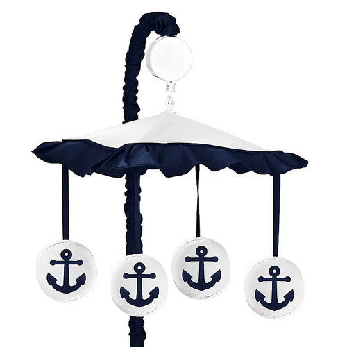 Anchors Away Musical Baby Crib Mobile By Sweet Jojo Designs