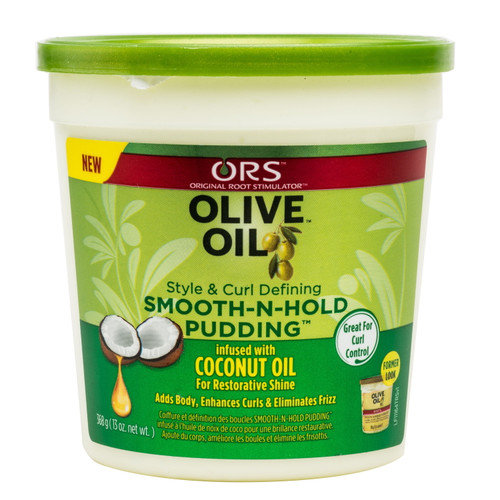 Ors Olive Oil Moisturizing Nourishing Hair Styling Smooth-n-hold Pudding, 13 Oz