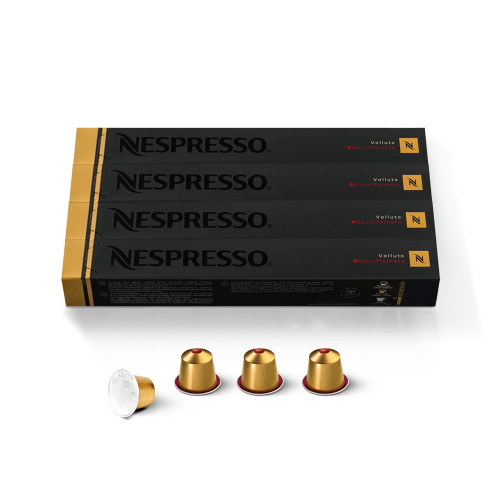 Nespresso Decaf Volluto Light Roast, Originalline Coffee Pods, 40 Ct (4 Boxes Of 10)