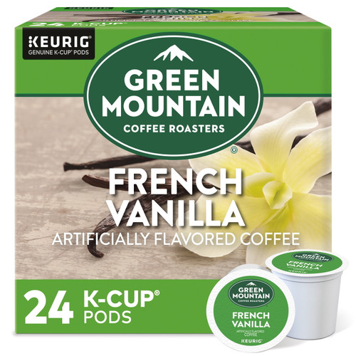 Green Mountain Coffee Roasters French Vanilla Coffee, Keurig Single-serve K-cup Pods, Light Roast, 24 Count