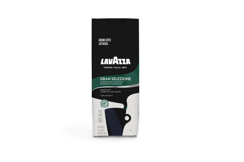 Lavazza Gran Selezione Ground Coffee Blend, Dark Roast, 12-ounce Bag