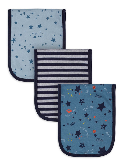 Gerber Baby Boy And Girl Terry Burpcloths, 3-pack, (one Size)