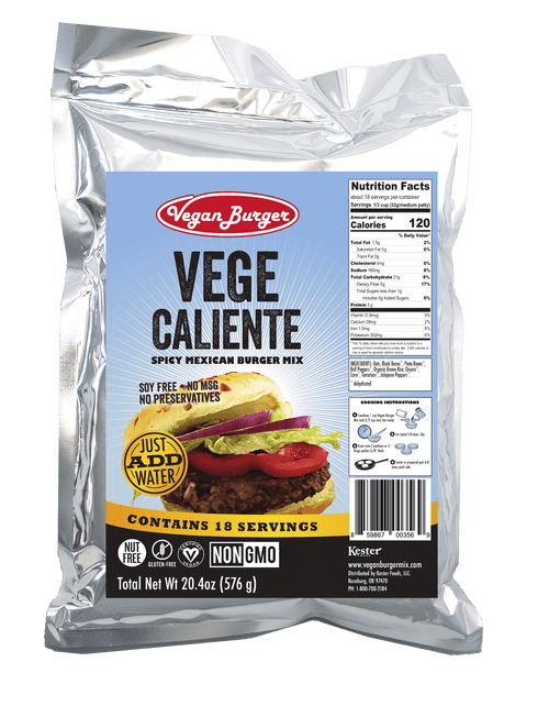 Vegan Burger (18 Serving Bag): Vege Caliente Mix - Long Term Storage 10+ Years