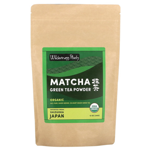 Organic Matcha Green Tea Powder, 12 Oz (340 G), Wilderness Poets