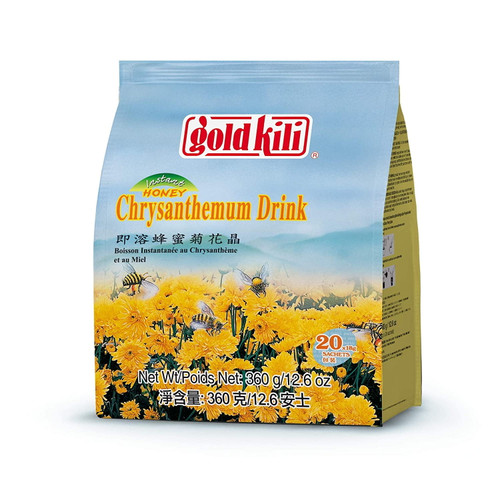 Gold Kili Instant Honey Chrysanthemum Tea 20 Sachets 12.6 Oz (360 G)