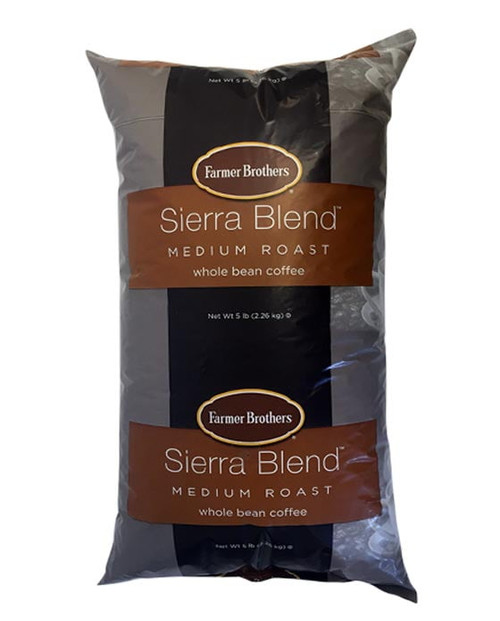 Farmer Brothers Kosher Sierra Blend Medium Roast Whole Bean Coffee, 80 Oz