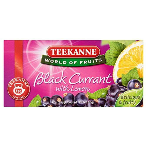 Teekanne Blackcurrant Black Currant With Lemon Tea - Pack Of 3 Boxes/ 3 X 20 Tea Bags -
