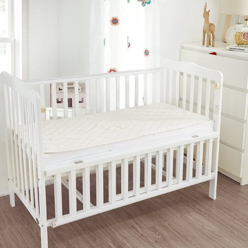 Bargoose Home Textiles Natural Waterproof 3'' Pack 'n Play Flat Crib Mattress Pad
