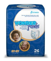 Diaper, Incont Wonderpants Med2-3t  (units Per Case: 104)
