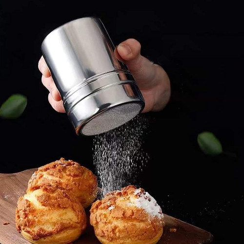 Kuphy Stainless Steel Chocolate Shaker Duster With 16 Coffee Stencils Coffee Sprinkles Powder Set Durable Coffee Mesh Sifter For Lcing Sugar Cocoa Flour