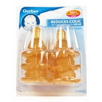 Gerber First Essentials Medium Flow Latex Nipples - 6 Ea, 2 Pack