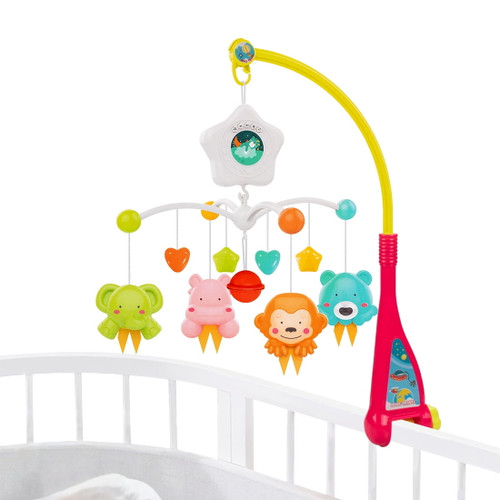 Unih Baby Crib Mobile With Music Box And Lights For Toddlers, Musical Mobile With Projection For Infants Age 0 To 24 Months