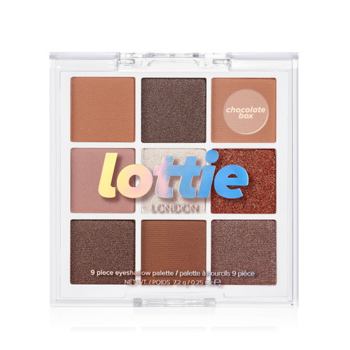 Lottie London 9 Pan Eyeshadow Palette, Chocolate Box 7.2g