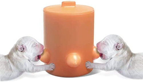 Faci Silicone Puppy Pet Milk Feeder, 5 Pacifier Nursing Station Supplies Bowl Bionic Self Feeding Device For Baby Pet/puppy/cat Dog