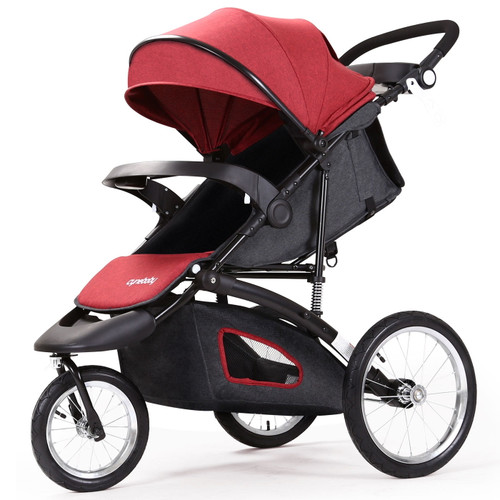 Cynebaby Jogging Stroller 3 Wheels Compact Light Weight Stroller For Babies And Toddlers Infant