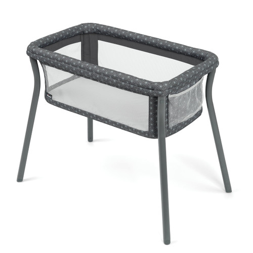 Chicco Lullago Anywhere Portable Bedside Bassinet - Grey Star (grey)