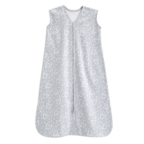 Halo® Sleepsack® Wearable Blanket 100% Cotton, Disney Baby Confetti Mickey Grey, Medium