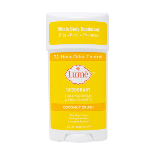 Lume Deodorant - Underarms And Private Parts - Aluminum-free, Baking Soda-free, Hypoallergenic, And Safe For Sensitive Skin - 2.2 Ounce Stick (coconut Crush)