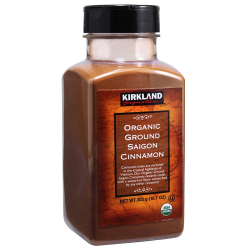 Kirkland Signature Organic Ground Saigon Cinnamon, 10.7 Oz.