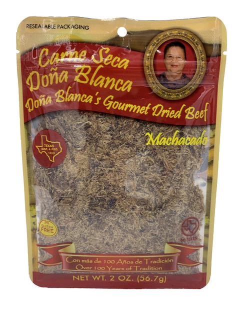 Carne Seca Dona Blanca 2 Oz. - Carne Seca - Machacado - Shredded Beef Jerky - Beef Jerky Chew -