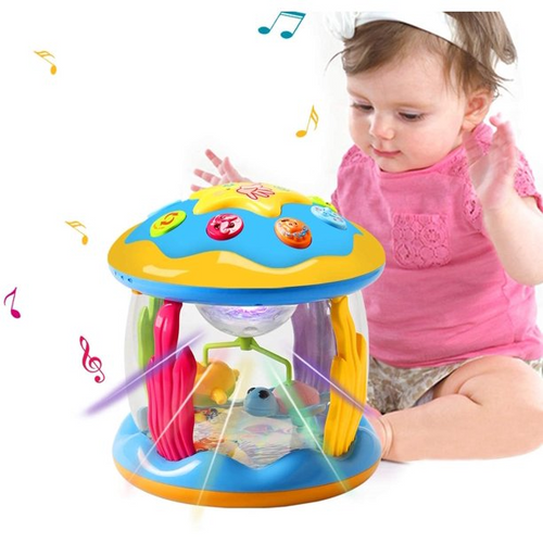 Baby Toys Ocean Park Rotating Projector,various Pacify Music & Light, Early Educational Drum Toys