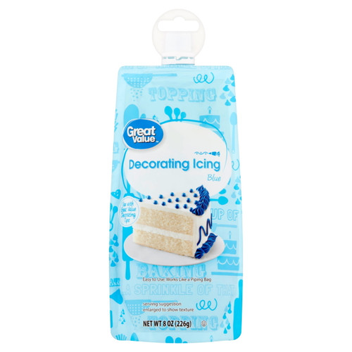 Great Value Blue Decorating Icing, 8 Oz