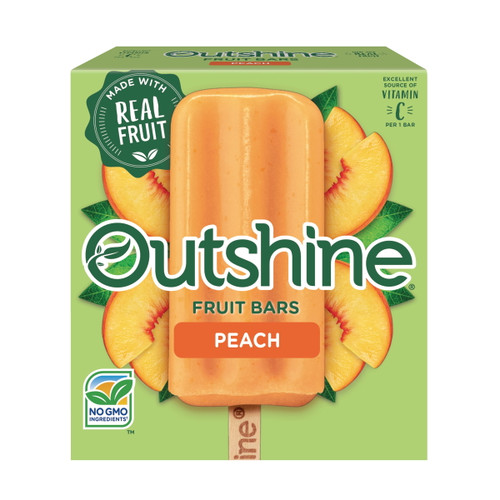 Outshine Peach Frozen Fruit Bars, 6 Count