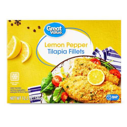 Great Value Lemon Pepper Tilapia 12.2 Oz