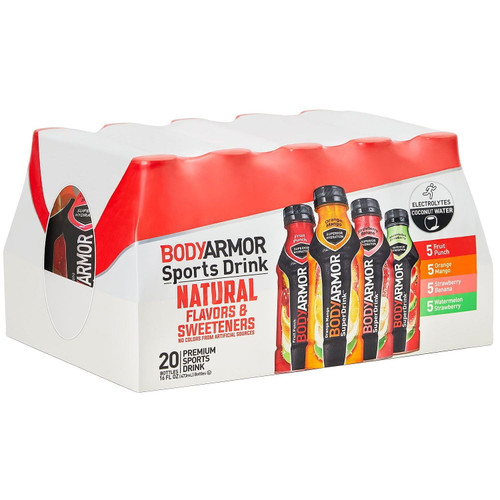 Bodyarmor Sports Drink Variety Pack 4 Flavors Bottles (20 Count, 16 Fluid Ounce)