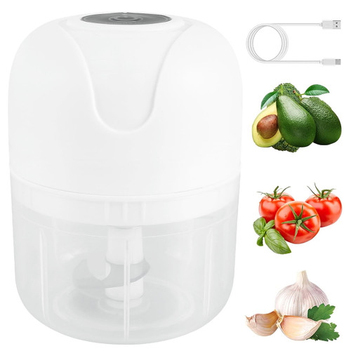 Jtween 250 Ml Electric Garlic Mincer Usb Charging Garlic Chopper Mini Food Processor With Stainless Steel Blade Durable Garlic Masher Food Chopper Kitchen Tool For Meat Vegetable Baby Food