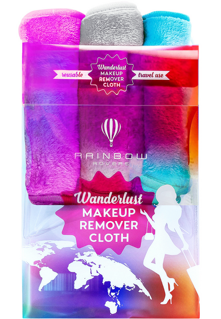 Rainbow Rovers Set Of 3 Makeup Remover Cloths | Makeup Towel | All Skin Types | Reusable Microfiber & Ultra Fine Makeup Wipes | Removes Makeup With Just Water Like An Eraser| Day Dreamer