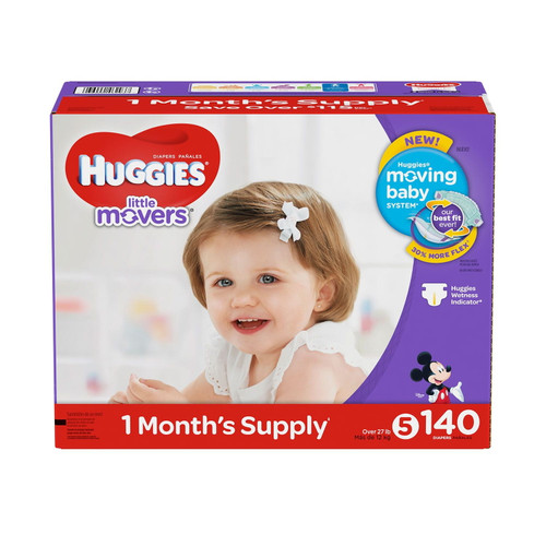 Huggies Little Movers Diapers (size 5, 140 Ct.)